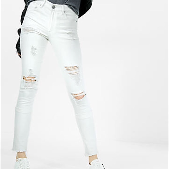 express white ripped jeans